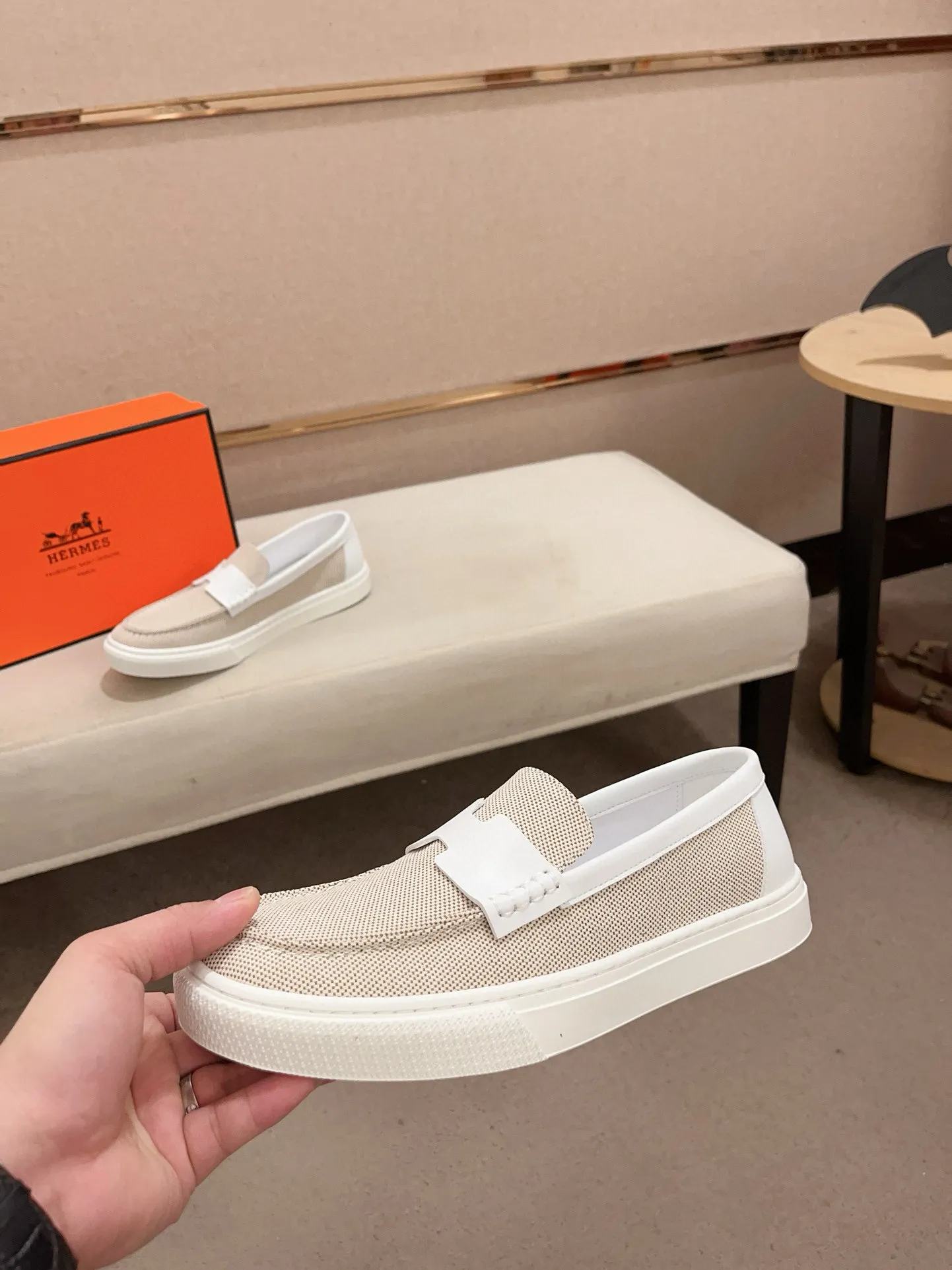 Men's clothing and shoes💰: 400💰《HERMES》【Classic Original Version】Hermès; Top 🔝 Purchasing Agency 🔍🔍Latest 🇺🇸Sold simultaneously at counters, original imported from Italy ▲▲Cow leather▲ ▲Exquisite workmanship (Italian 🇮🇹imported water-dyed 🐂cowhide lining) sole: original sole provided by the original factory, ⚠️exclusive double-layer activity·TPR·rubber·combined molded outsole; Code number: 36-46